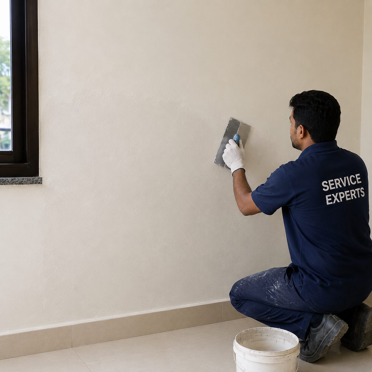 Repaired ceiling